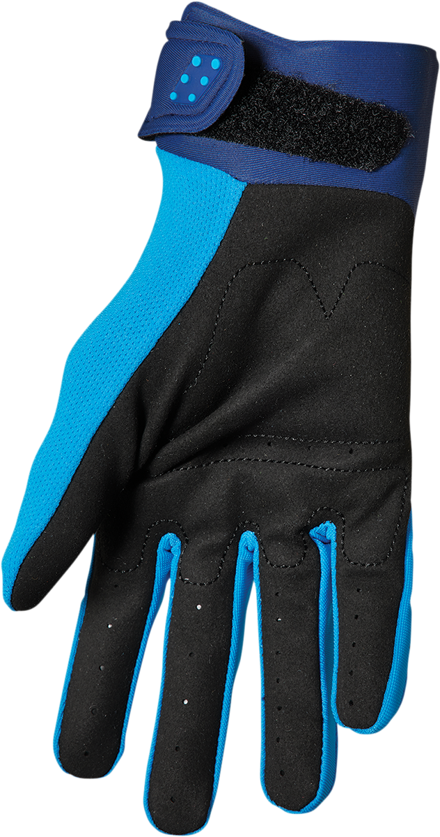 THOR Youth Spectrum Gloves - Blue/Navy - Large 3332-1606