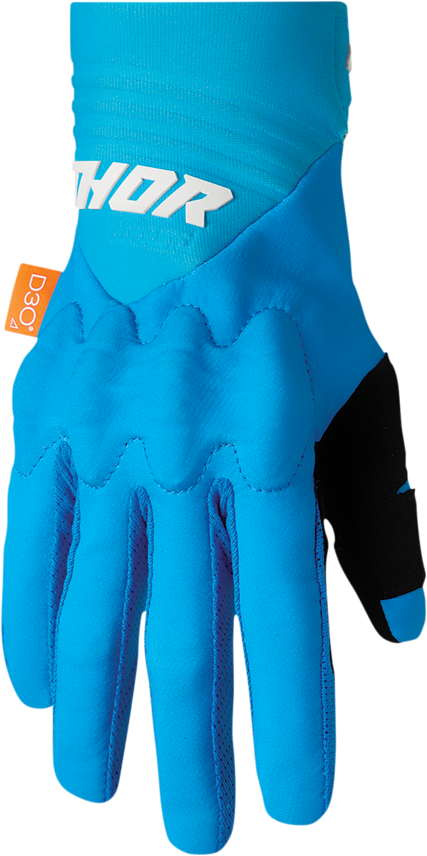 THOR Rebound Gloves - Blue/White - Large 3330-6719