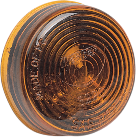 WESBAR Round Marker and Clearance Light - Amber 203380