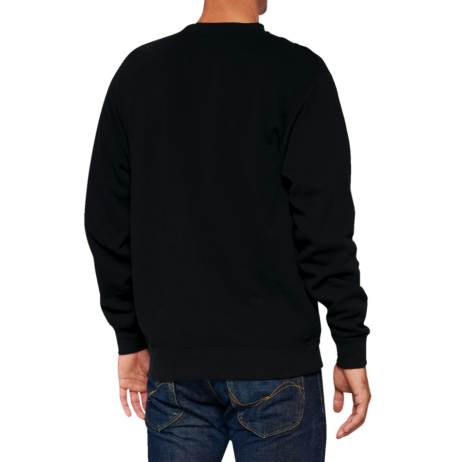 100% Icon Long-Sleeve Fleece Sweatshirt - Black - Medium 20026-00001