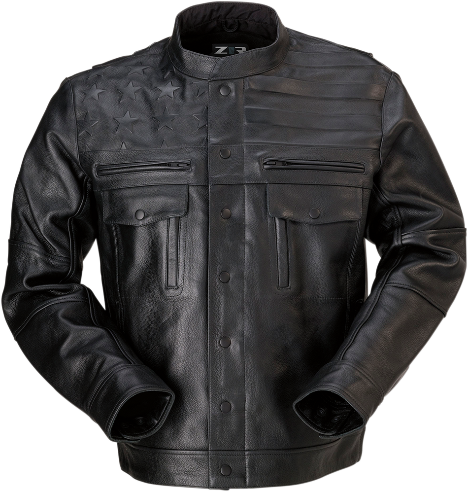 Z1R Deagle Leather Jacket - Black - Large 2810-3759
