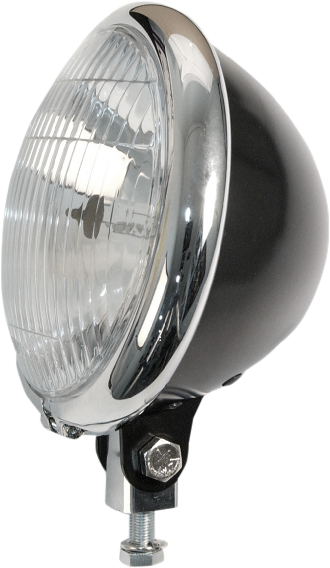 EMGO 5 3/4" Headlight Assembly - Black/Chrome 66-84151BCSD