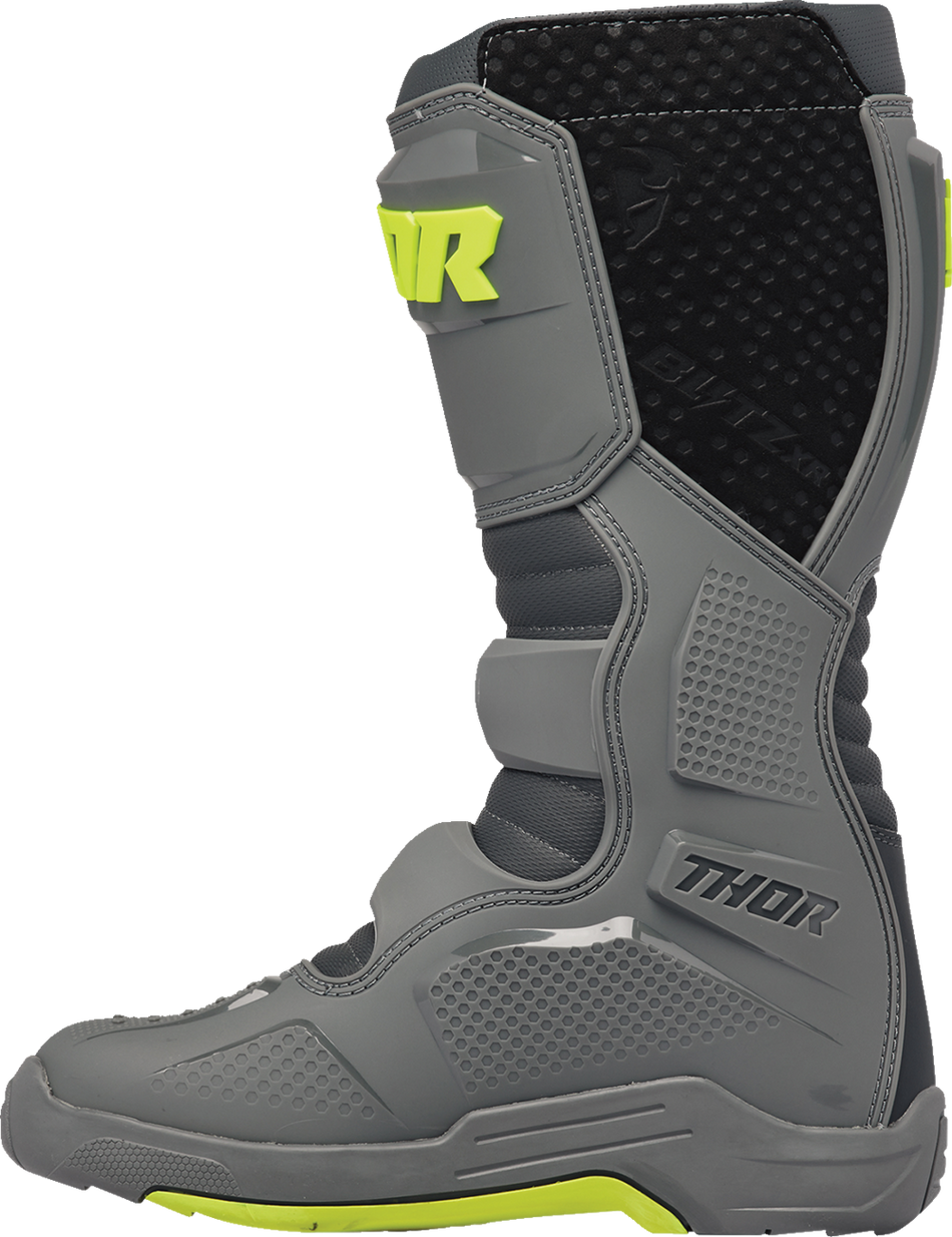THOR Blitz XR Boots - Gray/Charcoal - Size 14 3410-3098