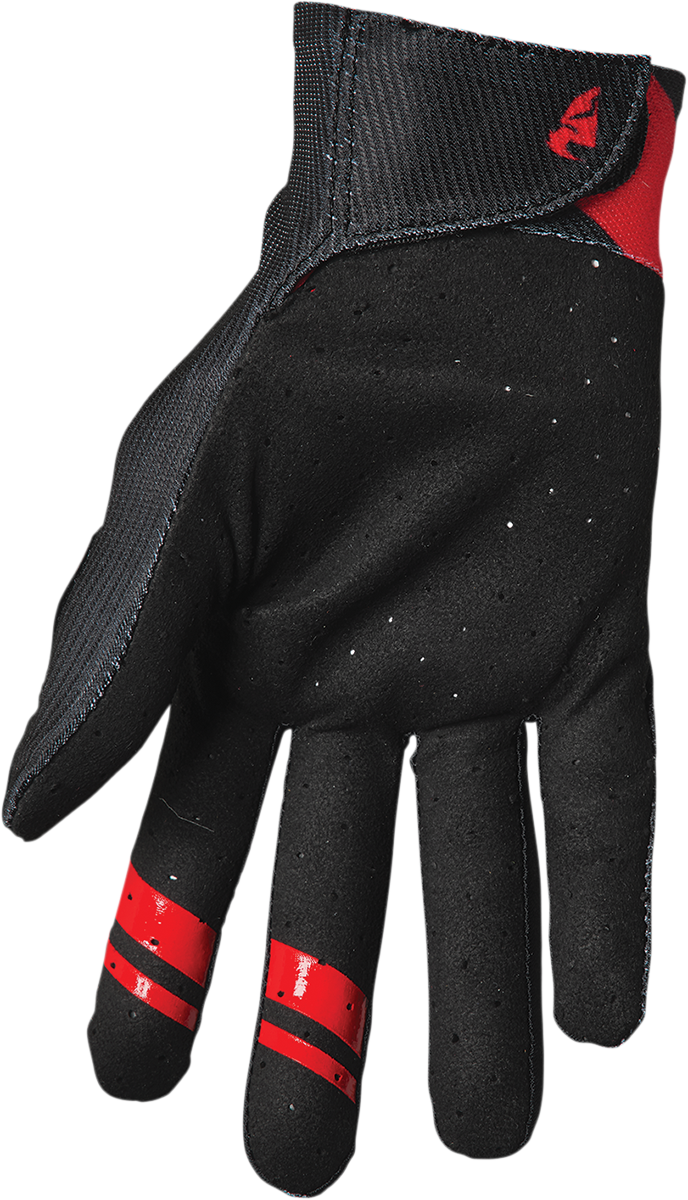 THOR Intense Dart Gloves - Black/Red - Medium 3360-0052