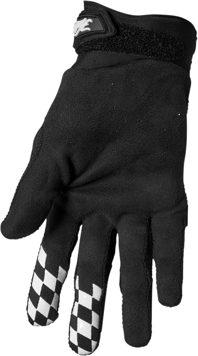 THOR Hallman Digit Gloves - Black/White - Large 3330-6767
