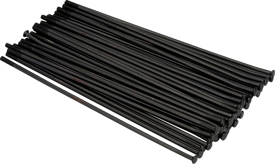 MOOSE RACING MX1 Spoke Set - Stainless Steel - Front - Black - 21" 24-301-BK