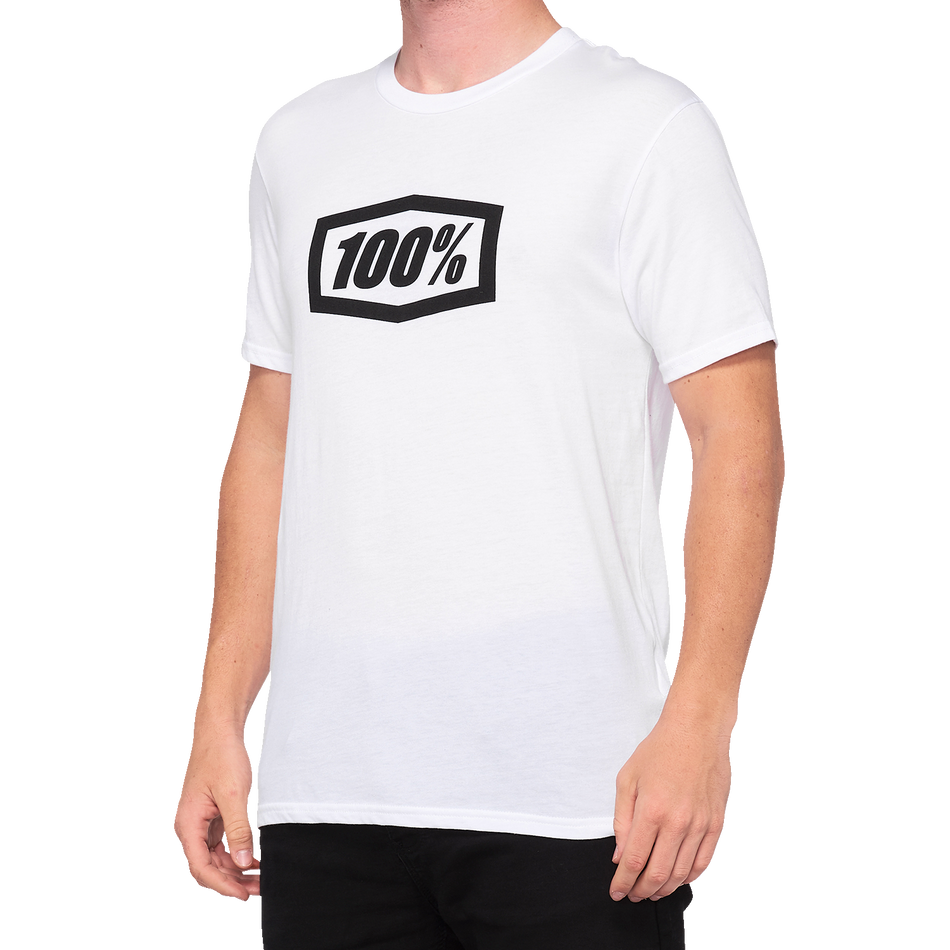 100% Icon T-Shirt - White - Large 20000-00052