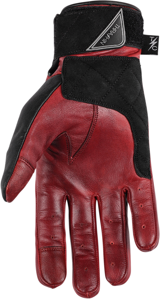 THRASHIN SUPPLY CO. Boxer Gloves - Red - Medium TBG-02-09