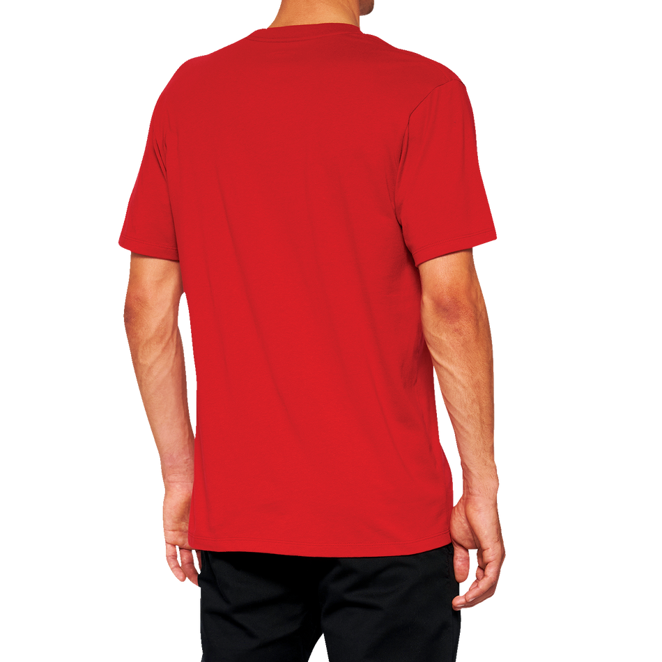 100% Official T-Shirt - Red - Medium 20000-00011