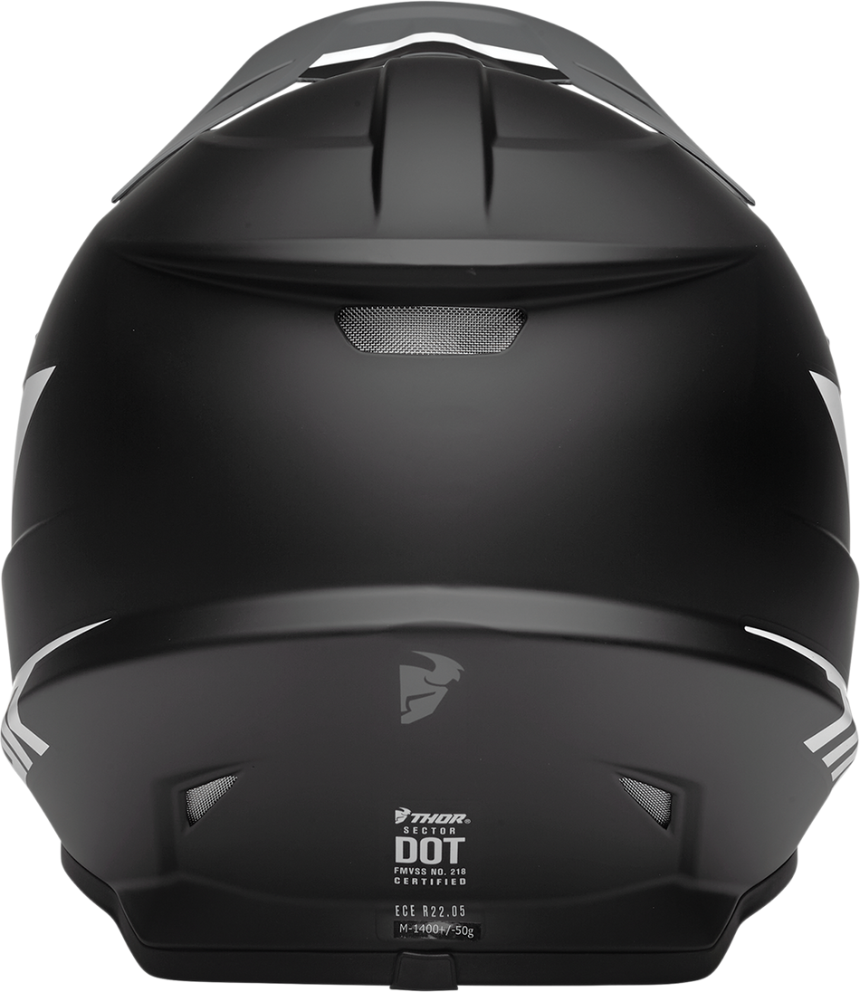 THOR Sector Helmet - Chev - Gray/Black - Medium 0110-7346
