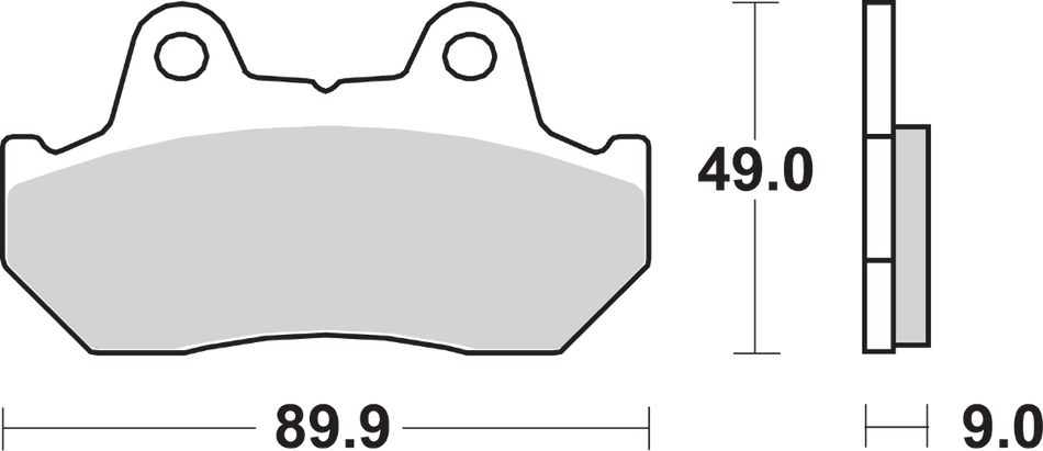 SBS HF Brake Pads - Honda 572HF
