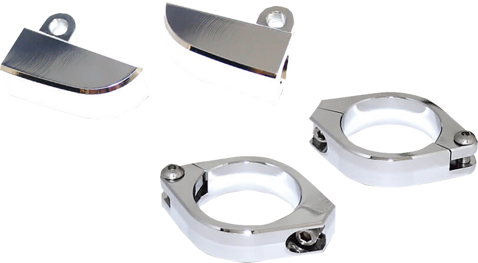 HIGHSIDER Turn Signal Mount with 42-43 mm Clamp - Chrome 220-216409