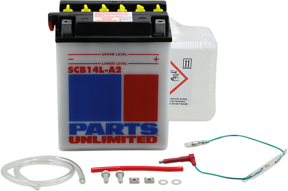 Parts Unlimited Battery - Yb14l-A2 With Sensor Scb14l-A2-Fp