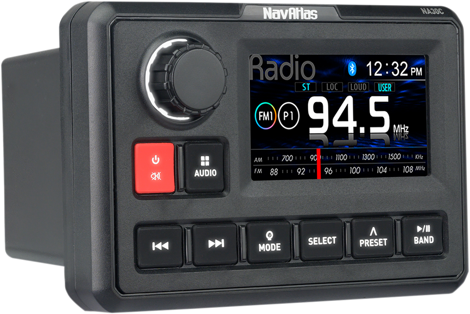 NAVATLAS AM/FM Weather Band Radio - Bluetooth NA30C