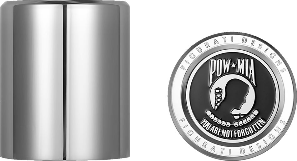 FIGURATI DESIGNS Docking Hardware Covers - POW MIA - Stainless Steel FD50-DC-2730-SS