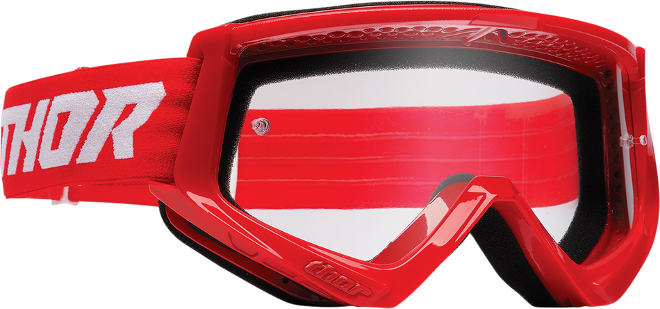 THOR Combat Goggles - Racer - Red/White 2601-2709