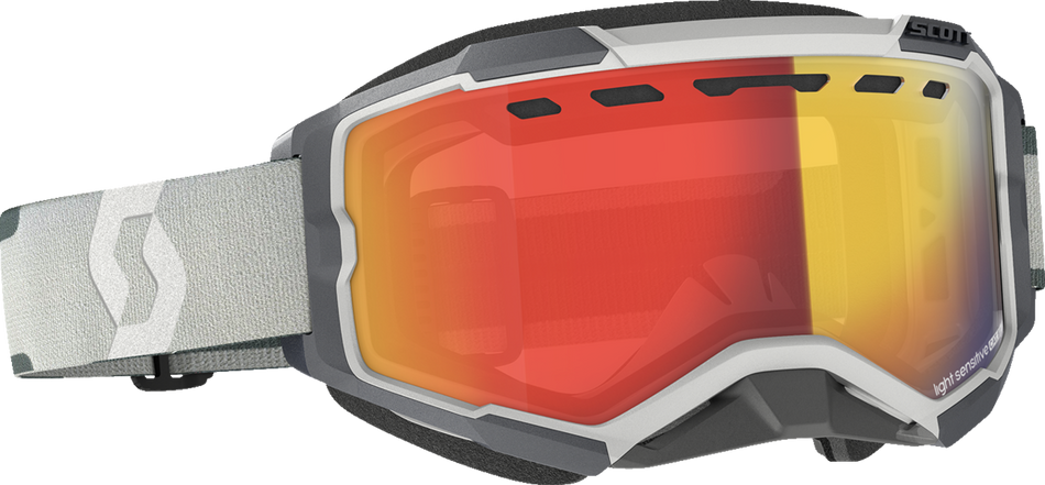 SCOTT Fury Snow Goggles - Light Sensitive - Gray - Red Chrome 278604-0011341