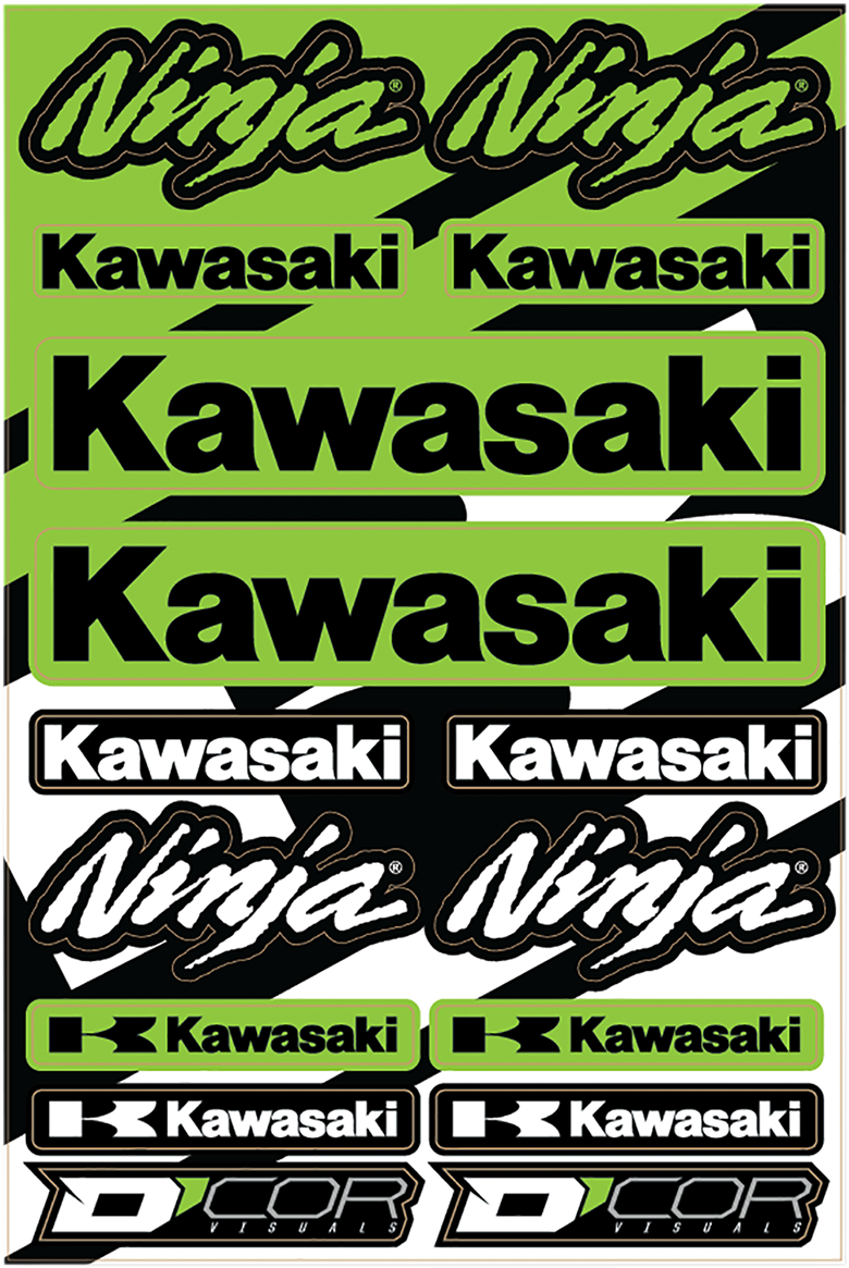 D'COR Decal Sticker Sheet 40-20-117 Monster Energy Kawasaki Hinson Pro  Circuit