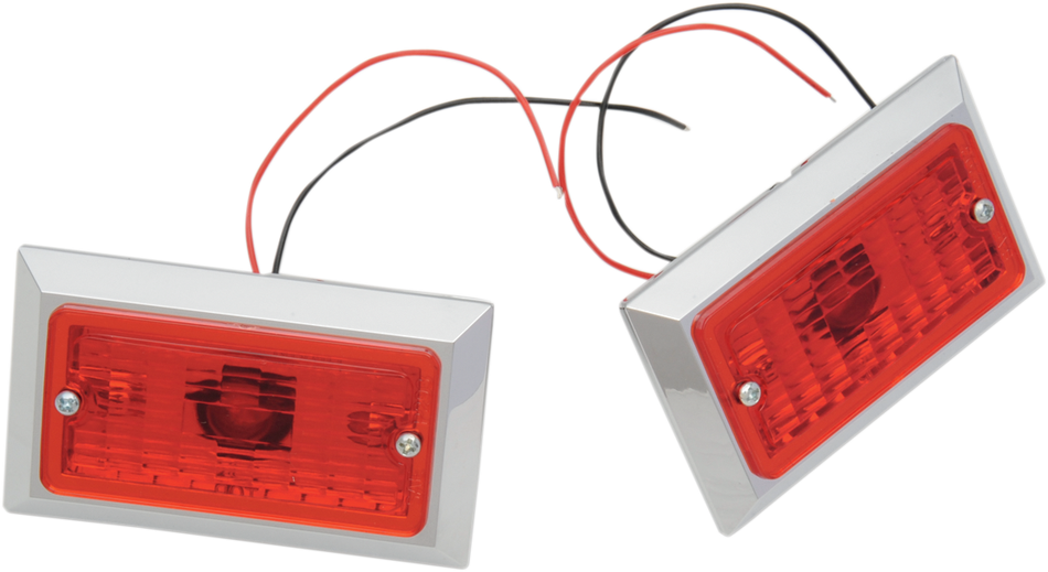 CHRIS PRODUCTS Marker Lights - Dual Filament - Red 0814R-2