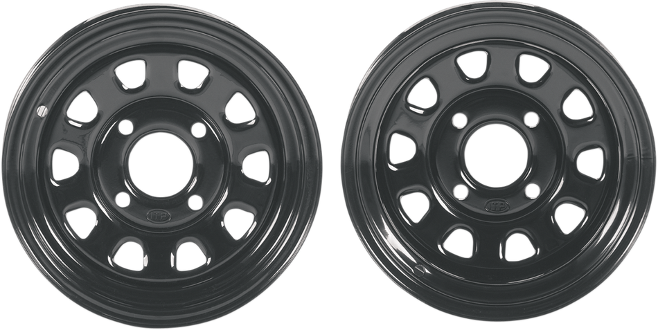 ITP Delta Steel Wheel - Front/Rear - Black 12x7 - 4/156 - 4+3 1222565014