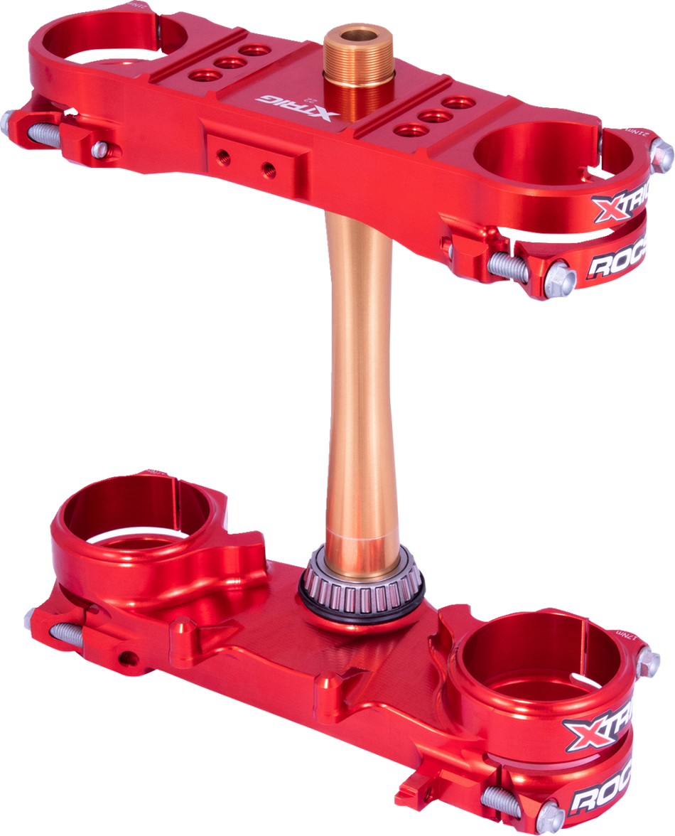 XTRIG Triple Clamp - 22 mm - Red CRF250R/CRF450R 2021-2023 501330101401