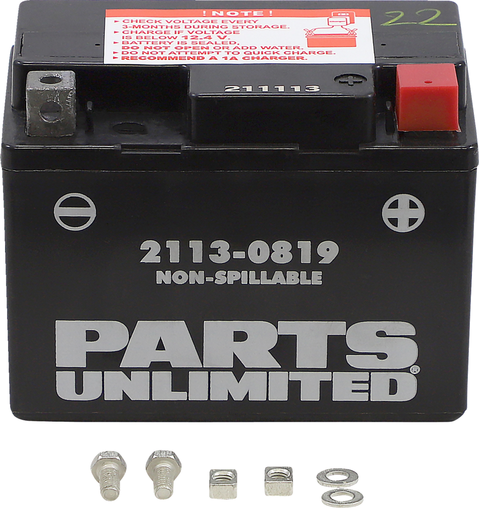 Parts Unlimited Agm Battery - Ctz5s Ctz5s