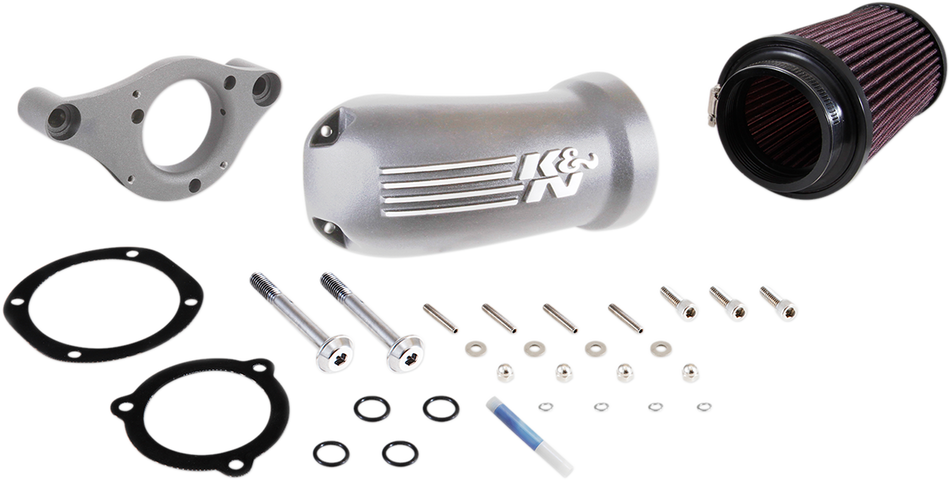K & N Intake Kit - Silver N/F MODELS W/FAIRING LWRS 63-1139S