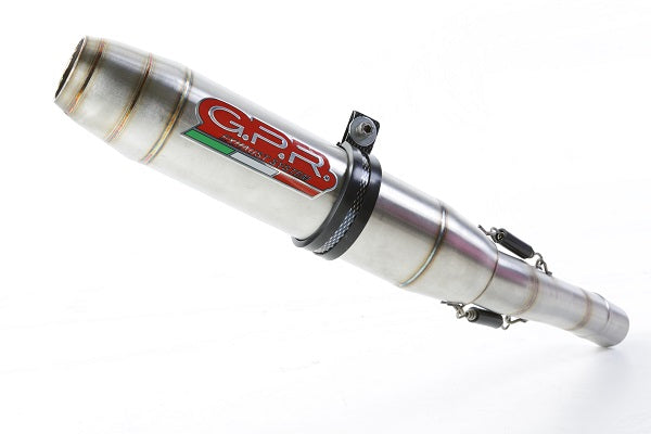 GPR Exhaust System F.B. Mondial Hps 125 2016-2018, Deeptone Inox, Slip-on Exhaust Including Removable DB Killer and Link Pipe  MD.1.DE