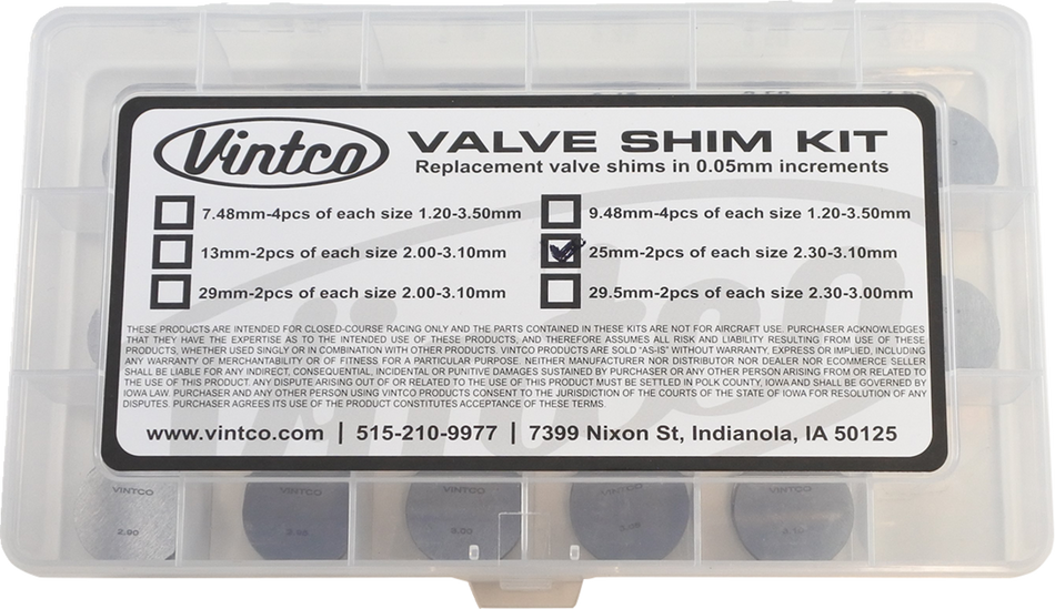 VINTCO Vintage Shim Kit 25SHIMKIT