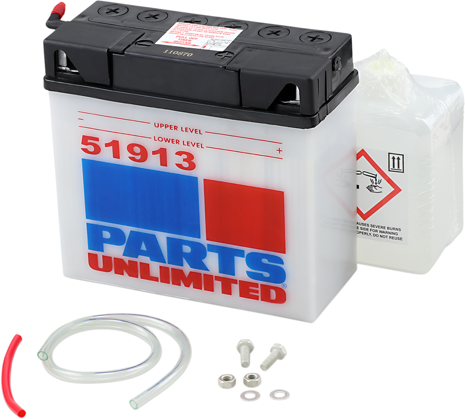 Parts Unlimited Battery - 51913 12c16a-3a-Fp