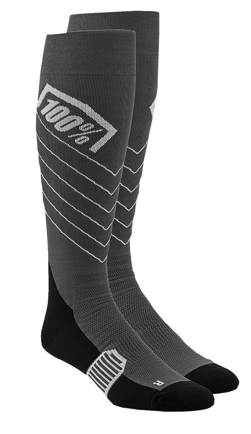 100% Hi-Side Performance Socks - Gray - Large/XL 20054-00002