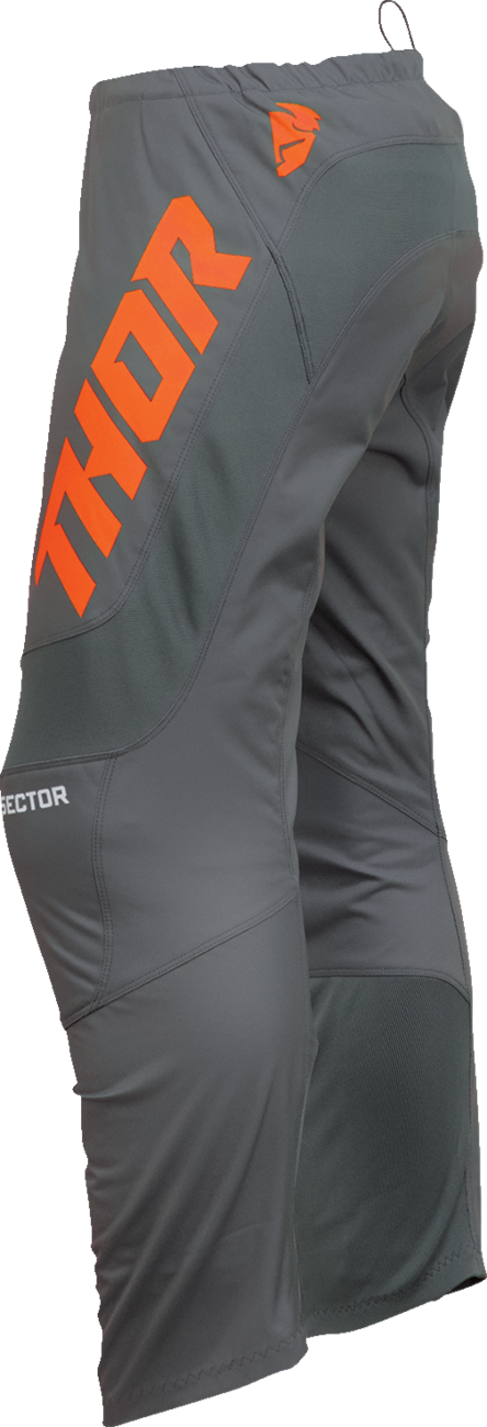 THOR Sector Checker Pants - Charcoal/Orange - 28 2901-10994