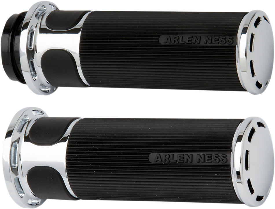 ARLEN NESS Grips - Slot Track - Cable - Chrome 07-300