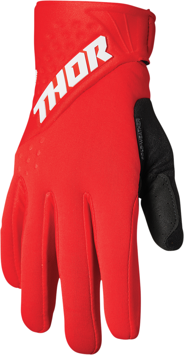 THOR Spectrum Cold Gloves - Red/White - Small 3330-6759