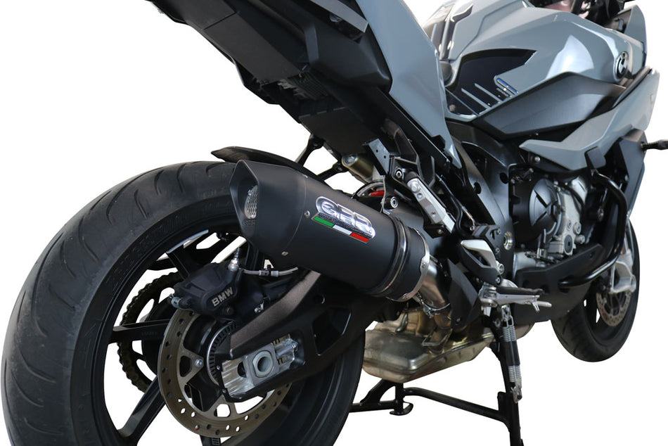 GPR Exhaust for Bmw S1000XR 2020-2023, Furore Evo4 Nero, Slip-on Exhaust Including Removable DB Killer and Link Pipe  E5.BM.108.FNE5