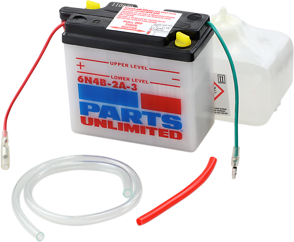 Parts Unlimited Battery - 6n4b-2a-3 6n4b-2a-3-Fp