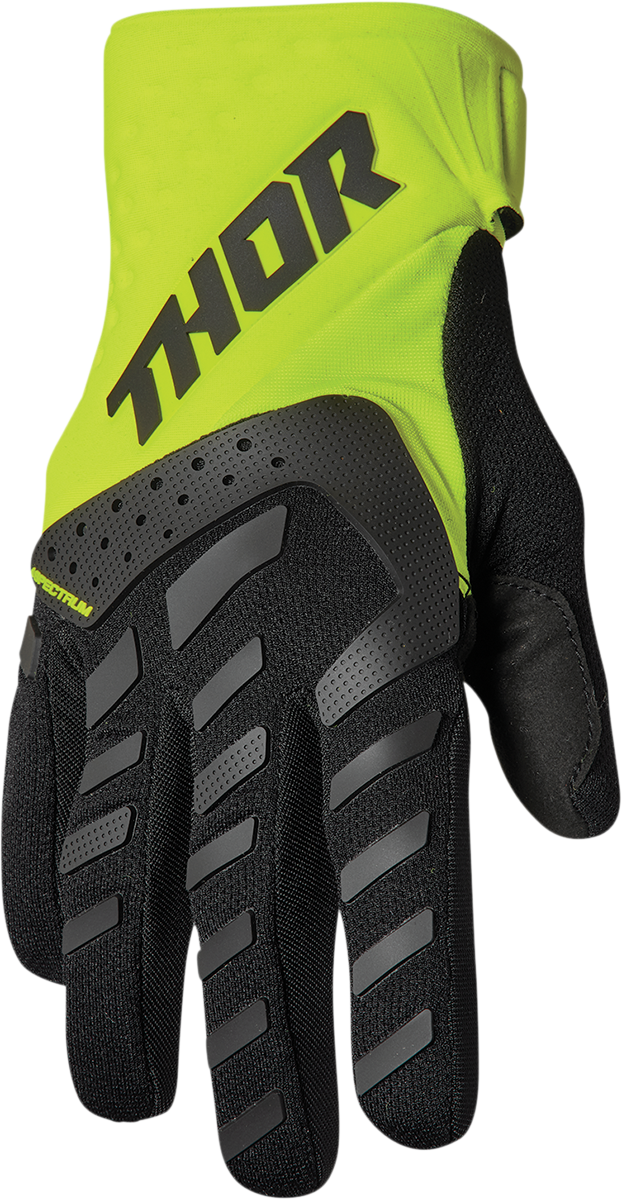 THOR Youth Spectrum Gloves - Black/Fluo Acid - Small 3332-1619