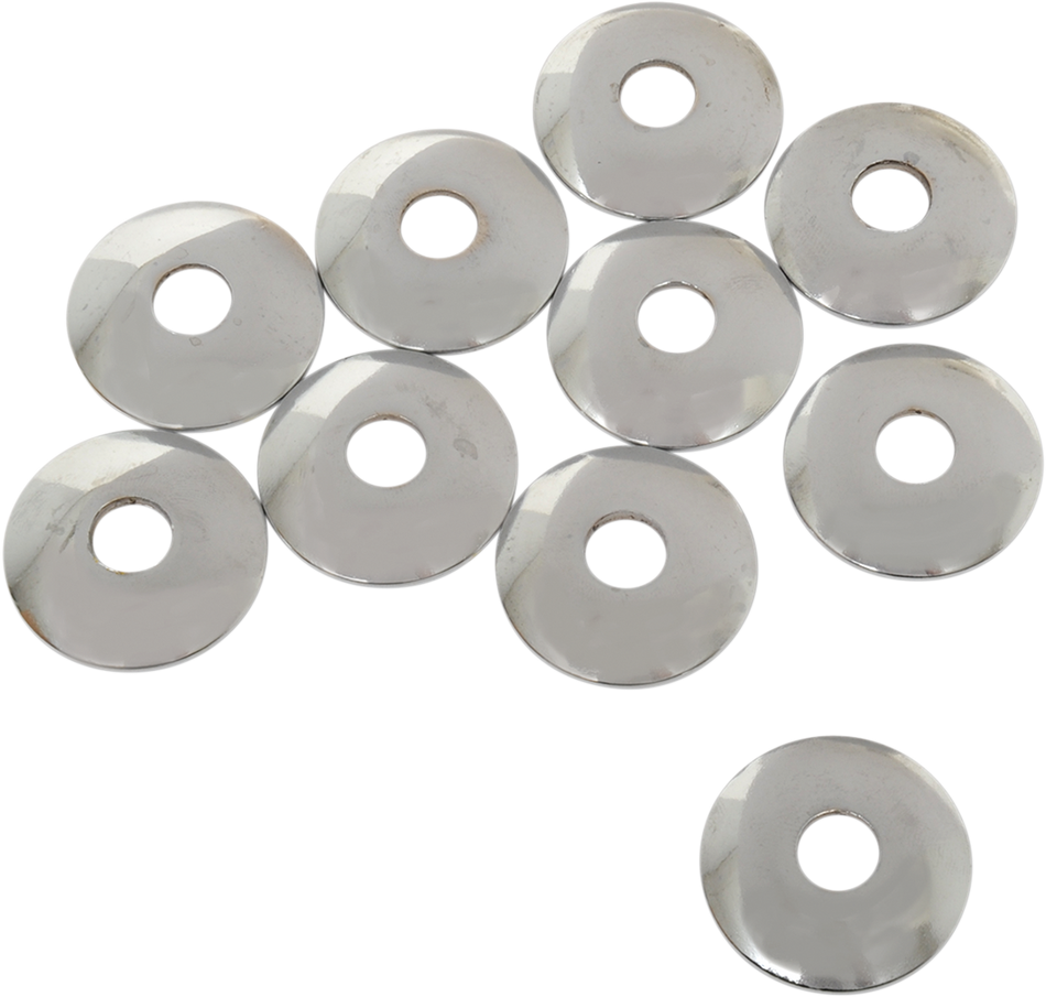 EASTERN MOTORCYCLE PARTS Cup Washers - Chrome - 3/8" ID K-2-937