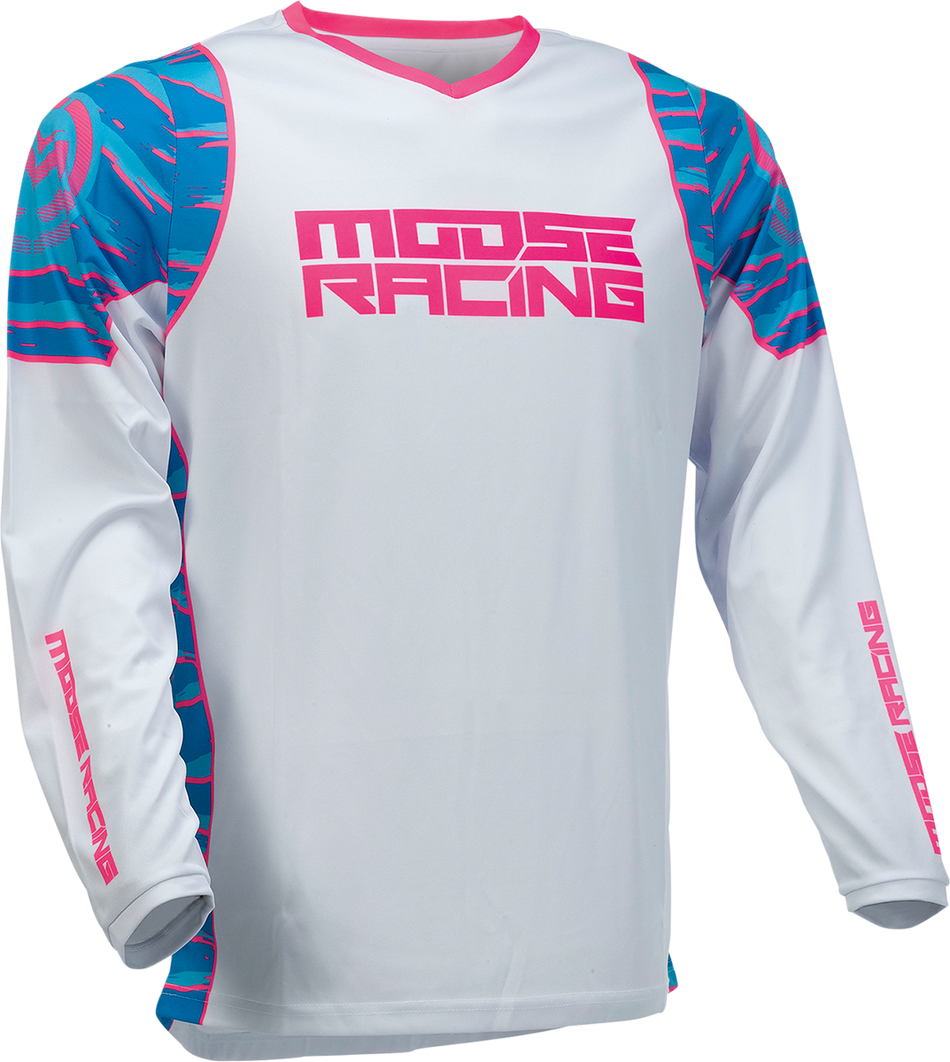 MOOSE RACING Qualifier Jersey - Blue/Pink - 4XL 2910-6956