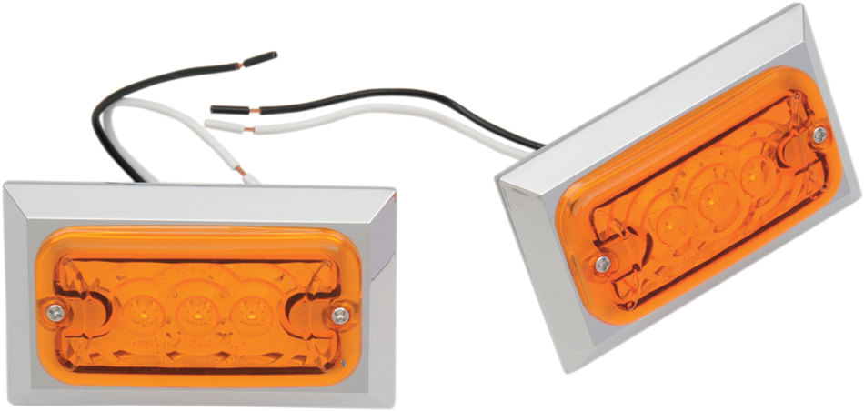 CHRIS PRODUCTS Marker Lights - Dual Filament - Amber 0814A-LED-2