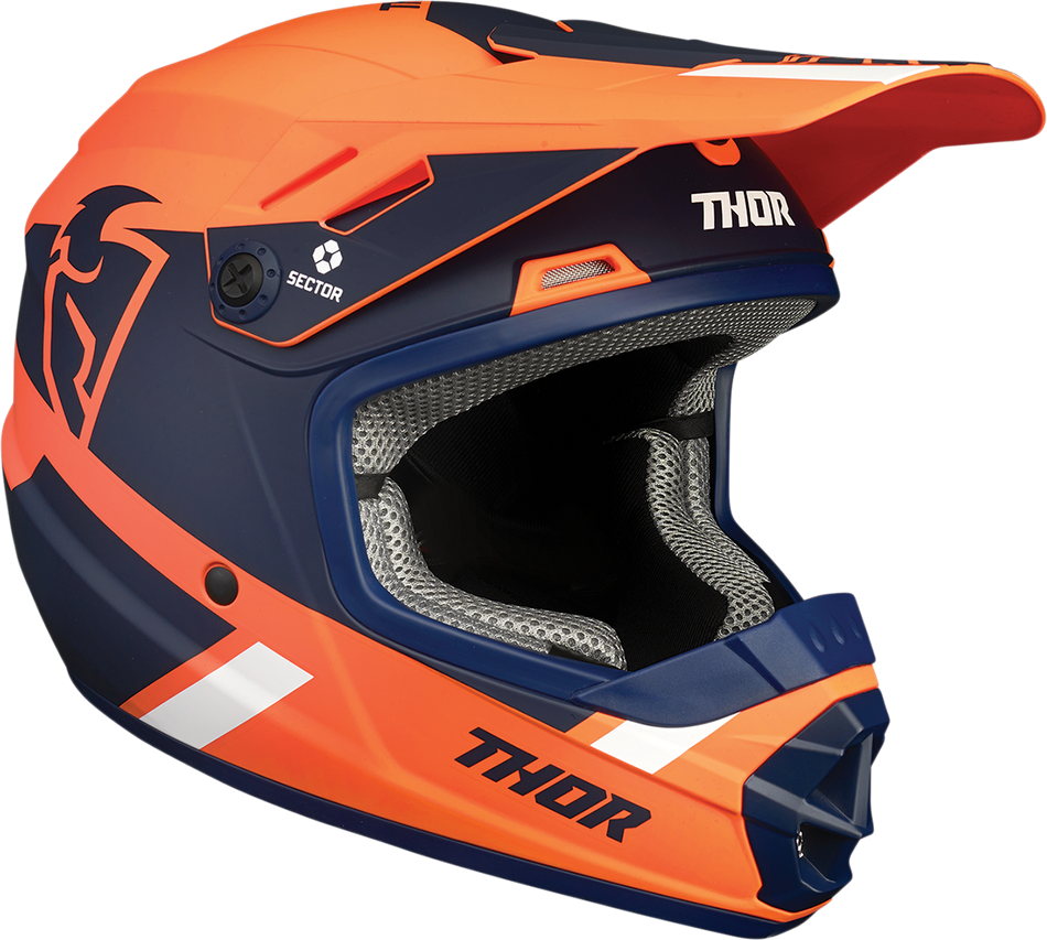 THOR Youth Sector Helmet - Split - MIPS - Orange/Navy - Large 0111-1355