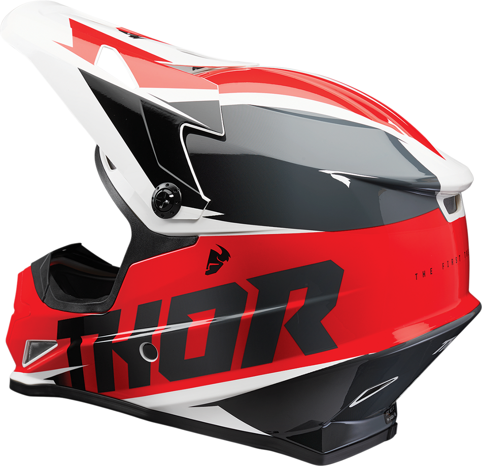 THOR Sector Helmet - Fader - Red/Black - Medium 0110-6791