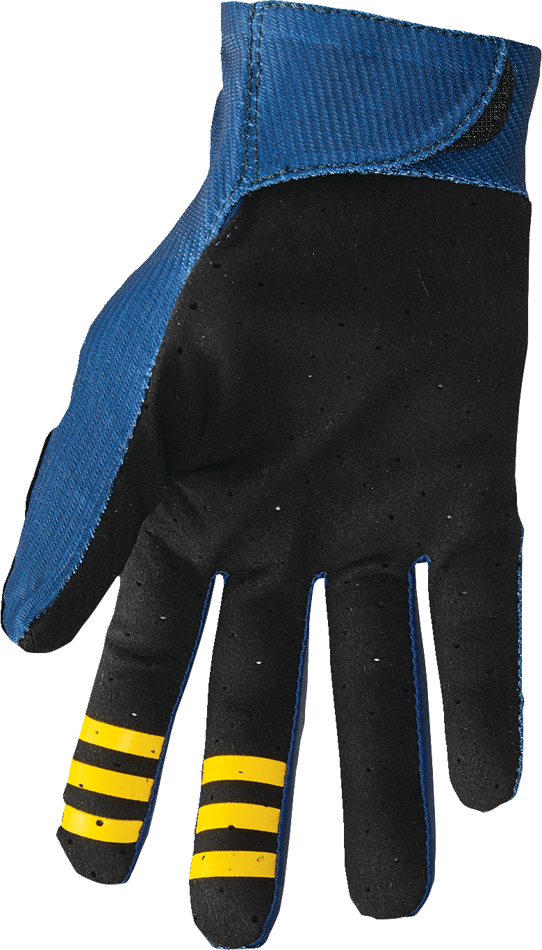 THOR Mainstay Gloves - Roosted - Navy/Lemon - Medium 3330-7305