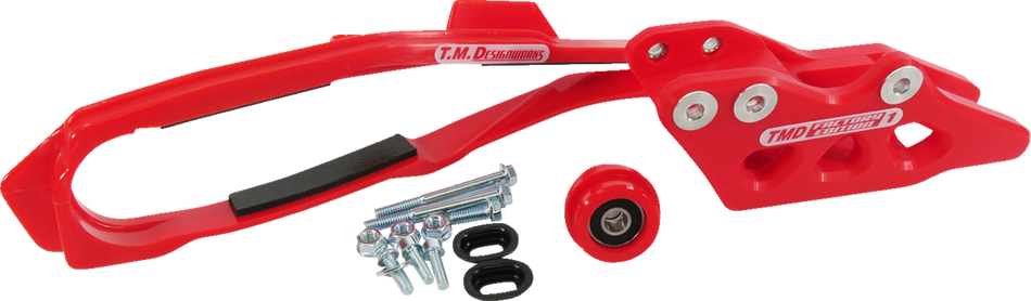 T.M. DESIGNWORKS Chain Guide/Slider - Honda - Red DCK-OR16-RD