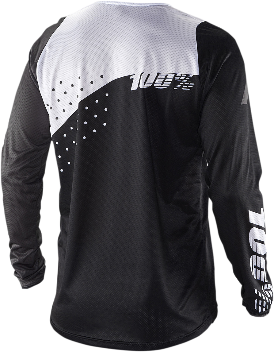100% R-Core Long-Sleeve Jersey - Black/White - Small 40005-00010
