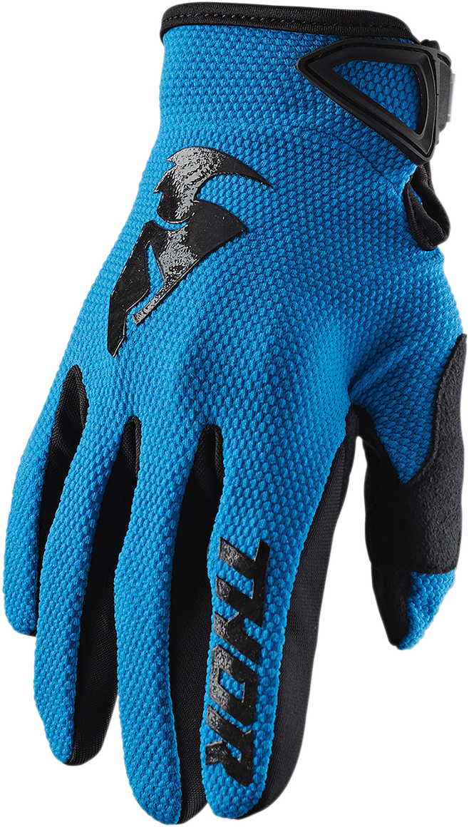 THOR Sector Gloves - Blue/Black - Large 3330-5862