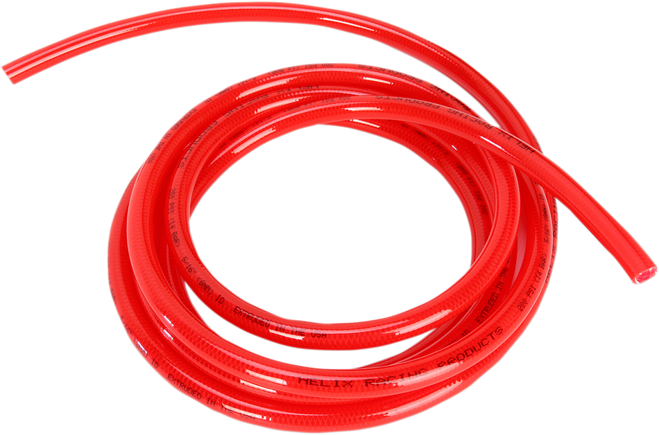 HELIX High-Pressure Fuel Line - Red - 5/16" - 10' 516-0203