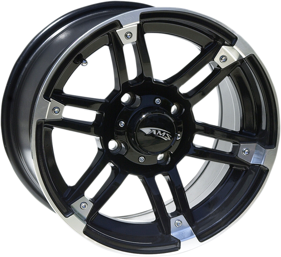 AMS Wheel - Roll'n 104 - Front/Rear - Machined Black - 15x7 - 4/137 - 5+2 5701-031AB