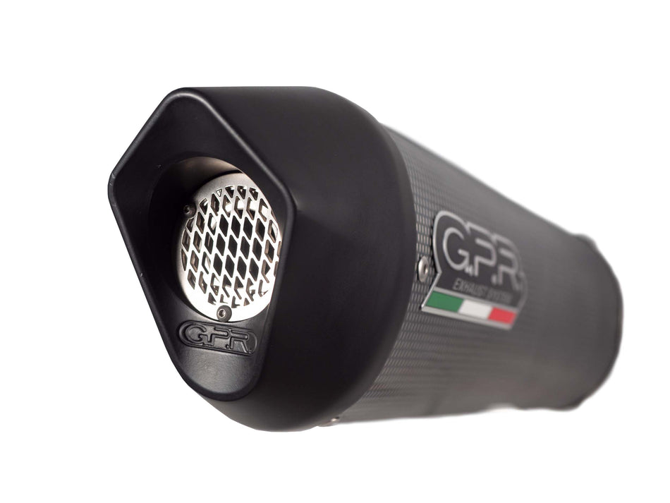 GPR Exhaust for Benelli Trk 502 2021-2023, Furore Evo4 Poppy, Slip-on Exhaust Including Link Pipe and Removable DB Killer  E5.BE.24.DBHOM.FP4