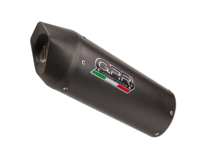 GPR Exhaust for Benelli Trk 502 2017-2020, Furore Evo4 Nero, Slip-on Exhaust Including Link Pipe and Removable DB Killer  E4.BE.9.DBHOM.FNE4